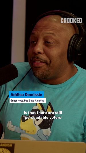 Video post by @PodSaveAmerica on Twitter