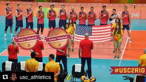 Image post by @uscmensvolley on Instagram