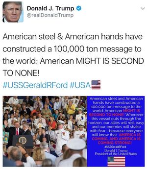 Image post by @realdonaldtrump on Instagram
