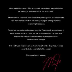 Image post by @MikeTrout on Twitter