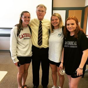 Image post by @catholicu_wlax on Instagram