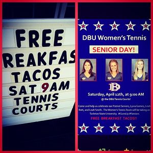 Image post by @dbu_tennis on Instagram