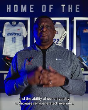 Video post by @depaulbluedemons on Facebook