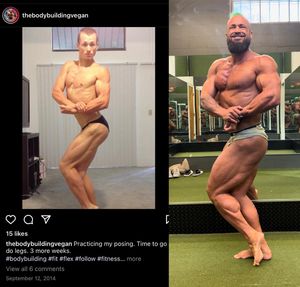 Image post by @thebodybuildingvegan on Instagram