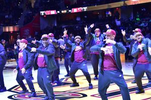 Image post by @CavsEntertainmentTeams on Facebook