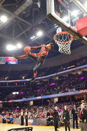Image post by @CavsEntertainmentTeams on Facebook