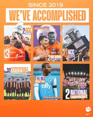 Image post by @ClemsonMSoccer on Twitter
