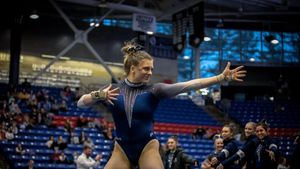 Image post by @unhgymnastics on Instagram