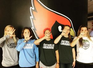 Image post by @catholicu_wlax on Instagram