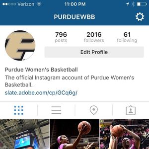 Image post by @purduewbb on Instagram