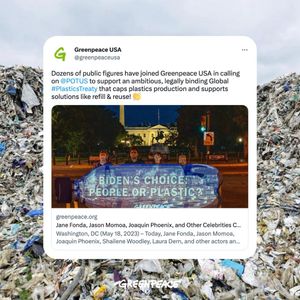 Image post by @greenpeaceusa on Instagram