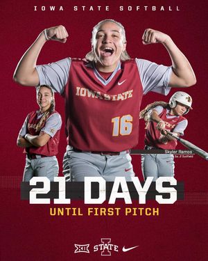 Image post by @iowastatesoftball on Instagram