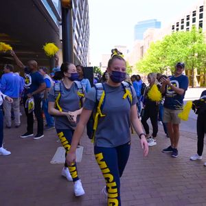 Video post by @umichwgym on Twitter