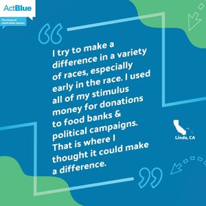 Image post by @actblueorg on Instagram