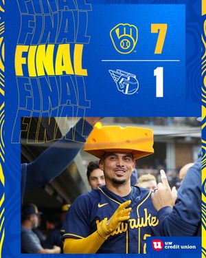 Image post by @Brewers on Twitter