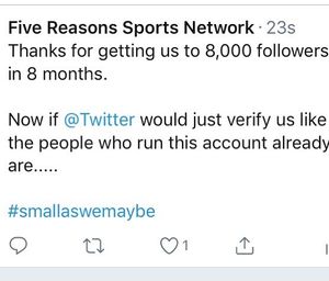 Image post by @5reasonssports on Instagram