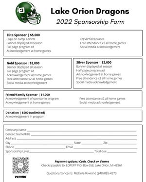 Image post by @lakeorionfootball on Instagram