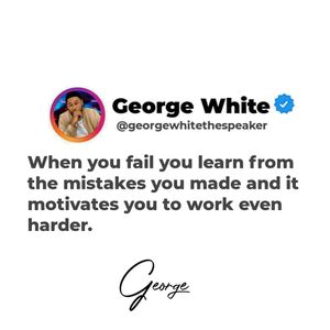 Image post by @iamgeorgewhitethespeaker on Instagram