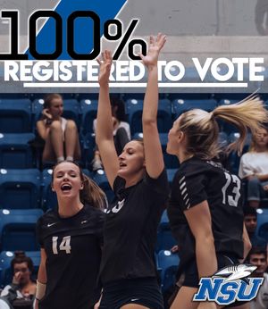 Image post by @nsu_vball on Instagram
