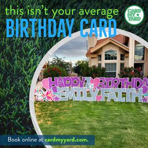 Image post by @cardmyyardelpaso on Instagram