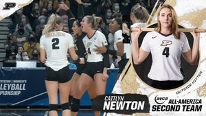 Video post by @purduevb on Instagram