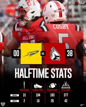 Image post by @ballstatefb on Instagram
