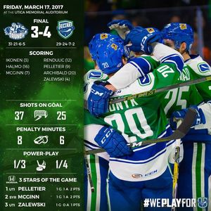 Image post by @UticaComets on Facebook