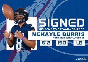 Image post by @catawbafootball on Instagram