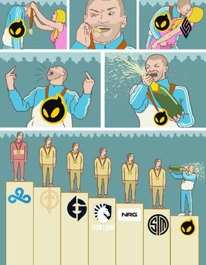 Image post by @DignitasLoL on Twitter