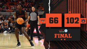 Image post by @AUMWarhawksMBB on Twitter
