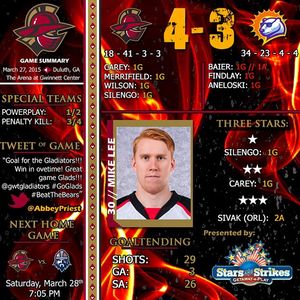 Image post by @atlgladiators on Instagram