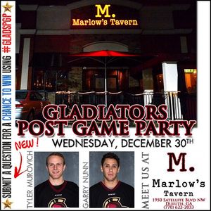 Image post by @atlgladiators on Instagram