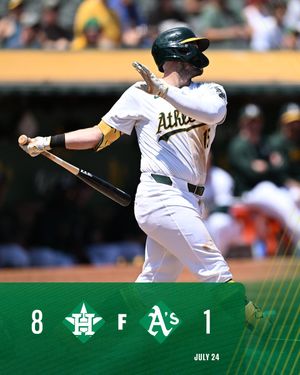 Image post by @Athletics on Twitter/X