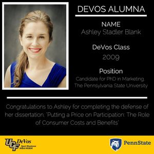 Image post by @UCFDeVosSBM on Twitter