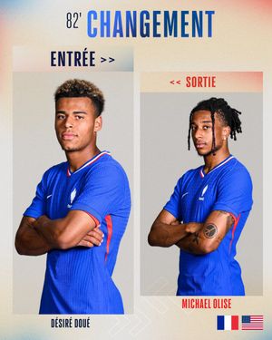 Image post by @equipedefrance on Twitter