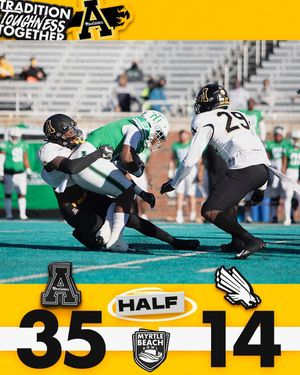 Image post by @appstate_fb on Instagram