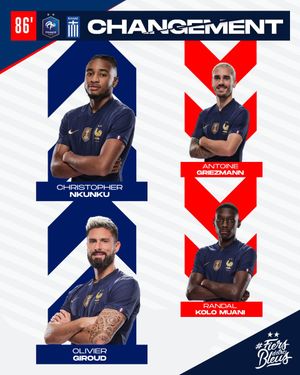 Image post by @equipedefrance on Twitter