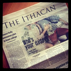 Image post by @ithacanonline on Instagram