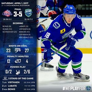Image post by @uticacomets on Instagram