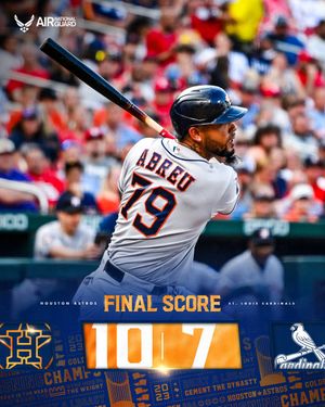 Image post by @astros on Twitter
