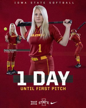 Image post by @iowastatesoftball on Instagram