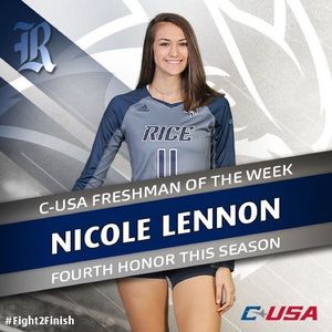 Image post by @ricevolleyball on Instagram