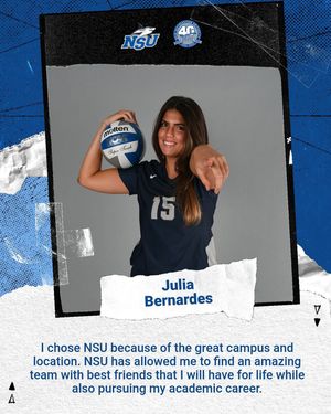Image post by @nsu_vball on Instagram