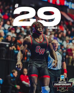 Image post by @gwuwrestling on Instagram