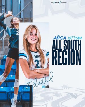 Image post by @nsu_vball on Instagram