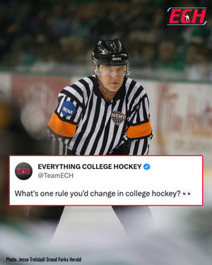 Image post by @everythingcollegehockey on Instagram