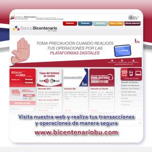 Image post by @bancobicentenario on Instagram