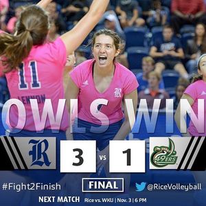 Image post by @ricevolleyball on Instagram