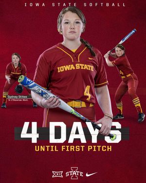 Image post by @iowastatesoftball on Instagram