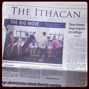 Image post by @ithacanonline on Instagram
